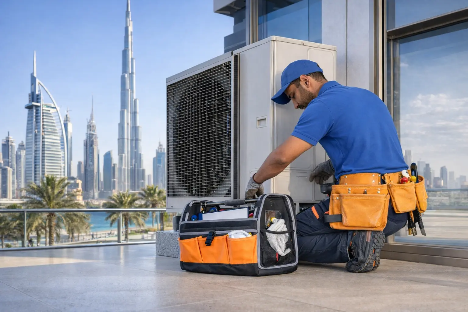 HVAC installation and heating, ventilation, and air conditioning MEP services by Relifix Future Dubai