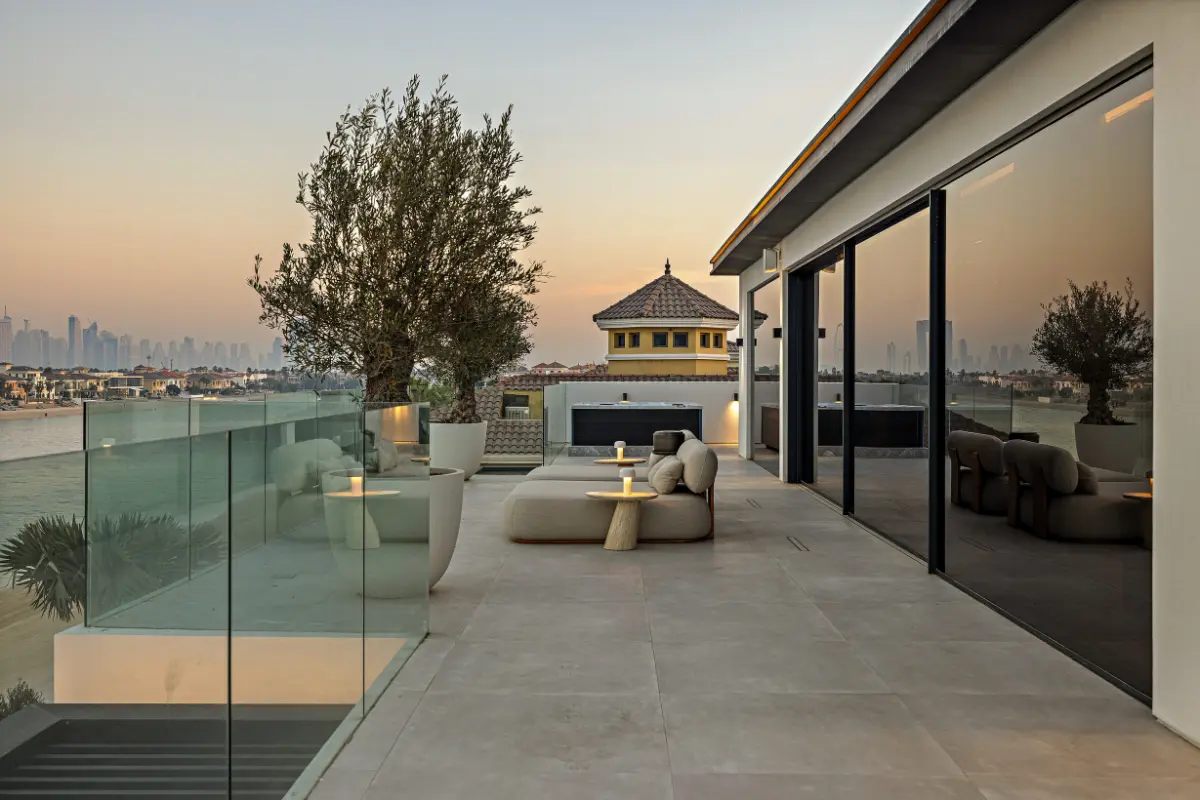 Relifix MEP installation works for luxury villa project at Palm Jumeirah including HVAC, electrical, and plumbing systems