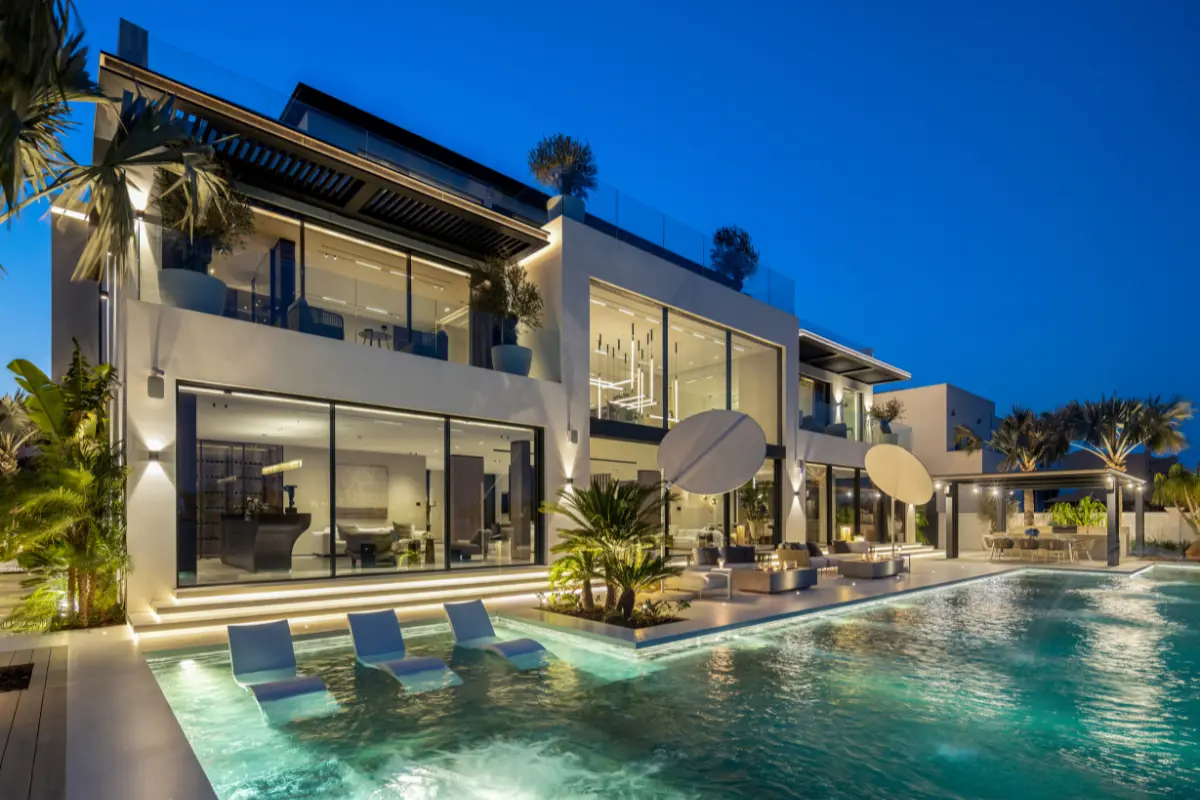 Relifix MEP solutions for ultra-luxury residential villas in Emirates Hills covering mechanical, electrical, and plumbing infrastructure.